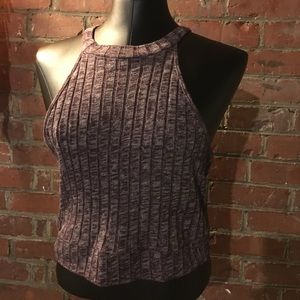 Purple Knit Croptop
